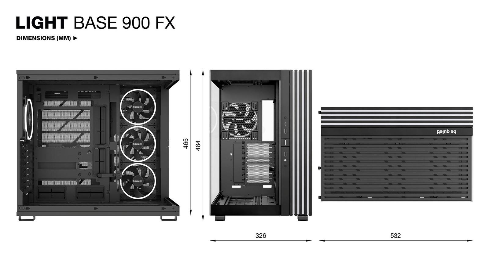 Test skříně be quiet! Light Base 900 FX – výjimečná z každého úhlu
