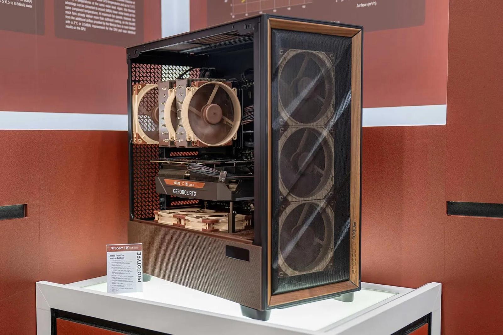 Noctua láká na novou PC skříň. Jde zřejmě o upravený Antec Flux Pro
